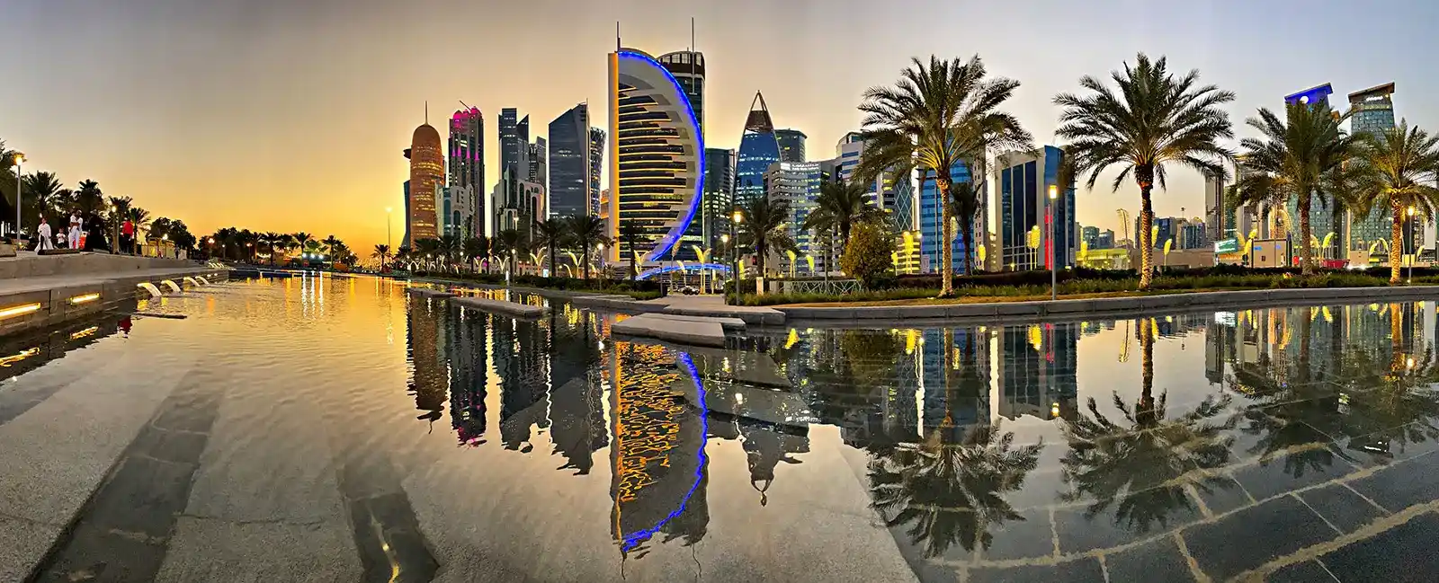 West-Bay-Doha-shot-at-sunset