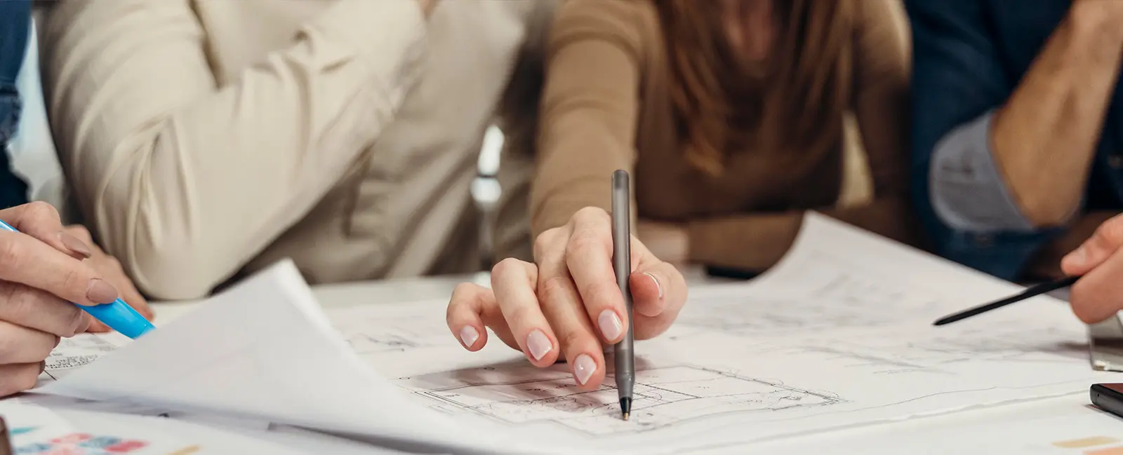 people-working-business-project-together