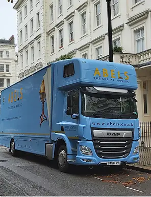 Abels van representing our leading removal company in Westminster, offering award-winning removals across Chelsea, Mayfair & the surrounding London areas.